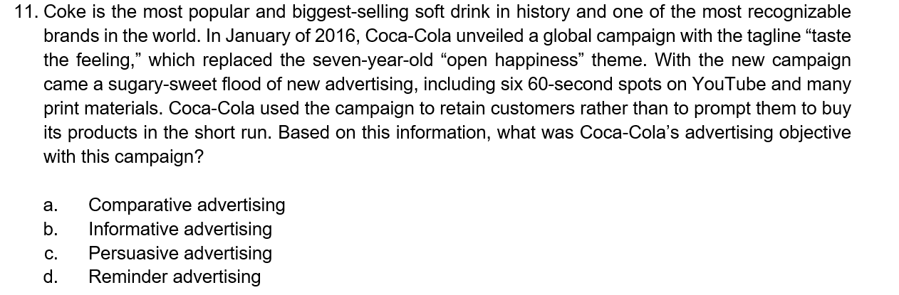 11. Coke is the most popular and biggest-selling