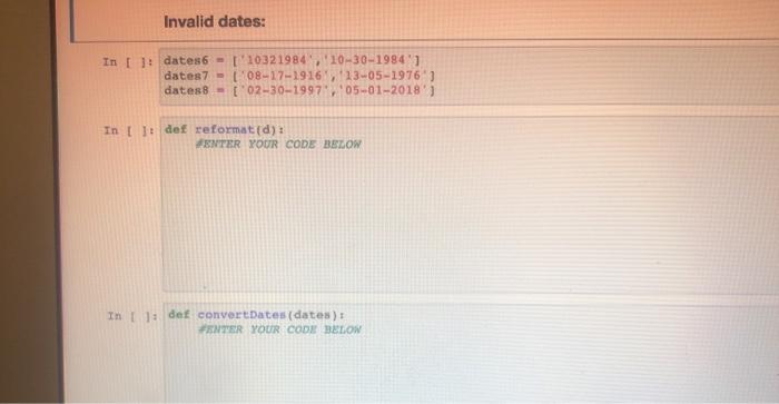 PROBLEM 8 Frequently data contains mixed formats
