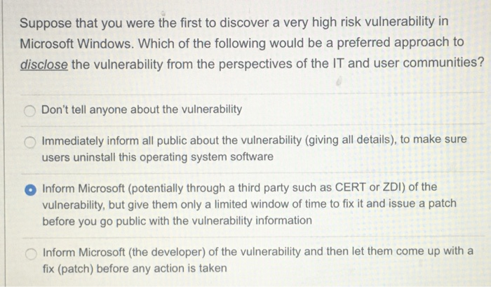 Suppose that you were the first to discover a