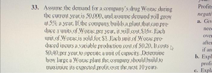 imclude the excel formulas too! 33. Assume the