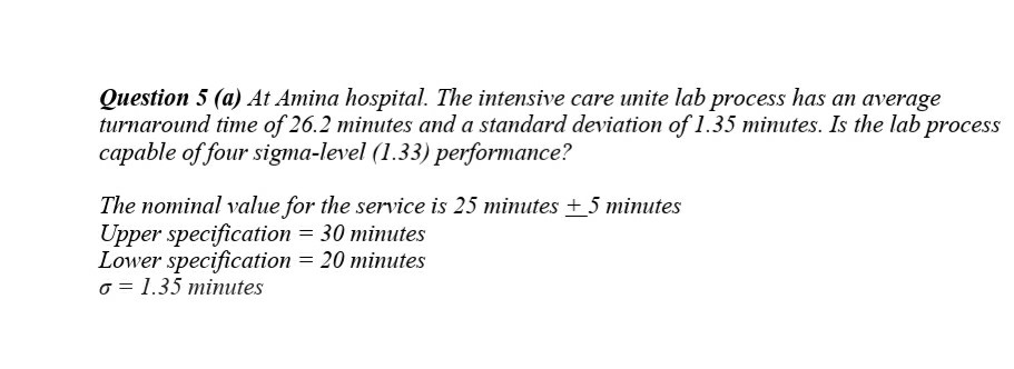 what is the decision? Question 5 (a) At Amina