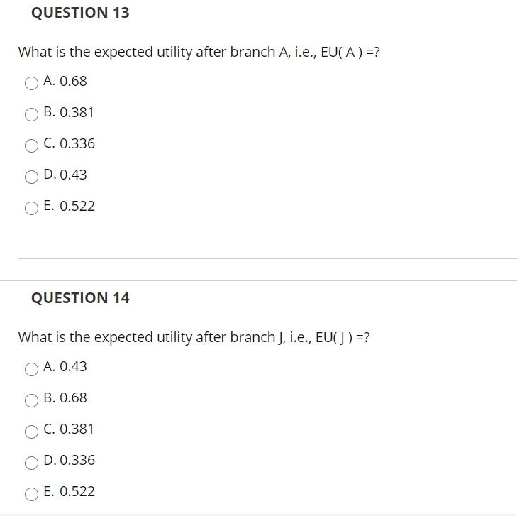 Let U(500) = 1 and U(0) = 0. D .6 0 A E .4 300 L