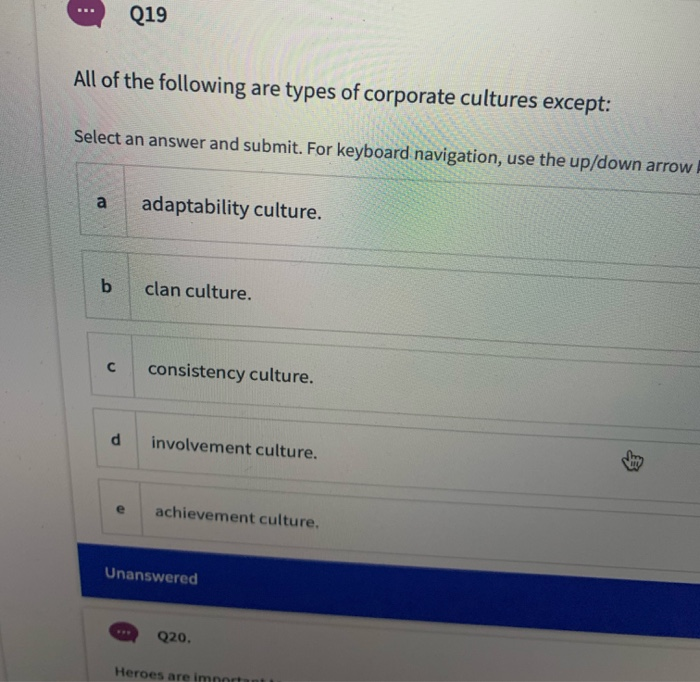 Enter your test instructions here... Q1 As a