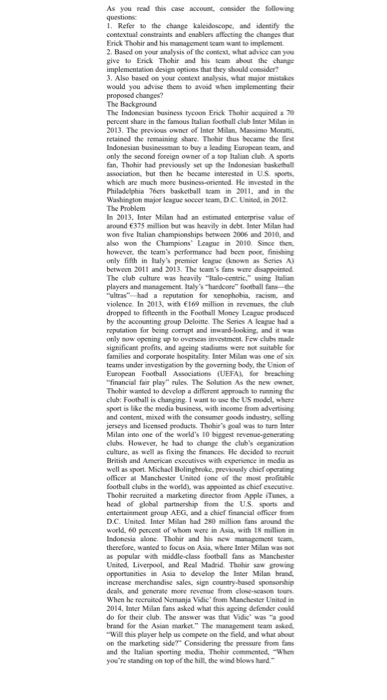 A case study. A CASE STUD As you read this case