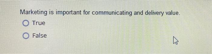 Marketing is important for communicating and