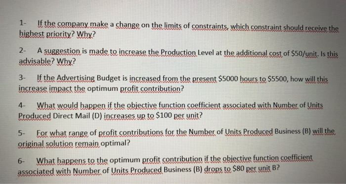 please answer the questions based on this