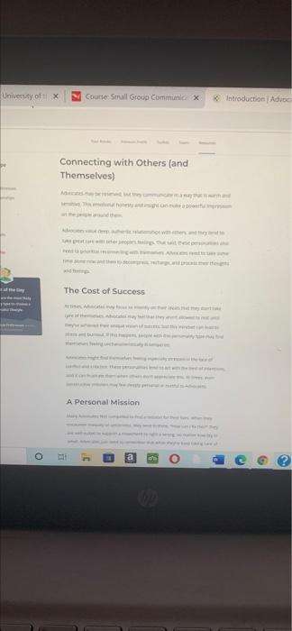 answer this question as an INFJ-T 100 words max