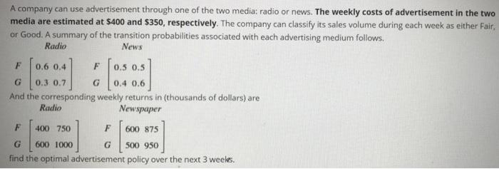 Complete solution please A company can use