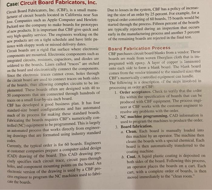 Analyze the capacity of the process if a setup