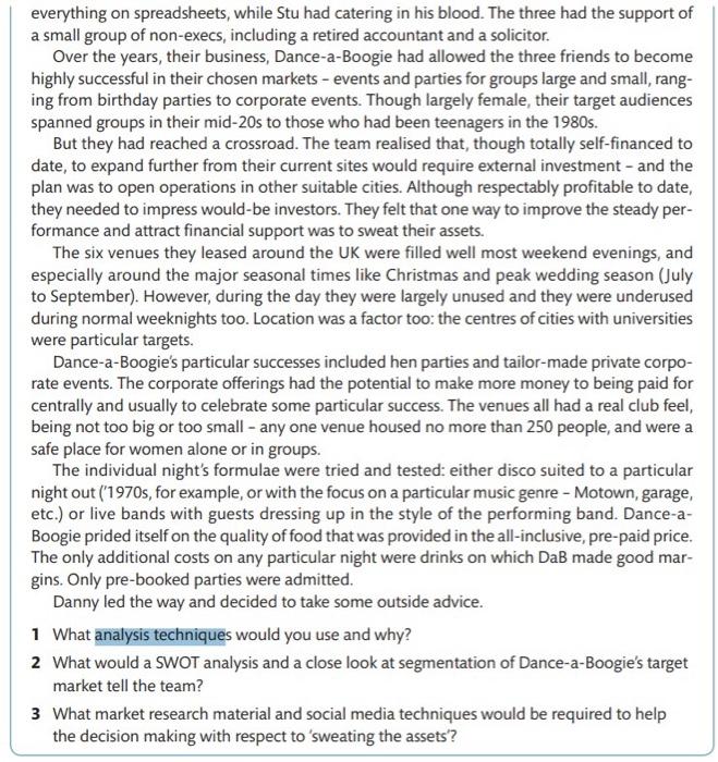 please answer 1st question Case exercise