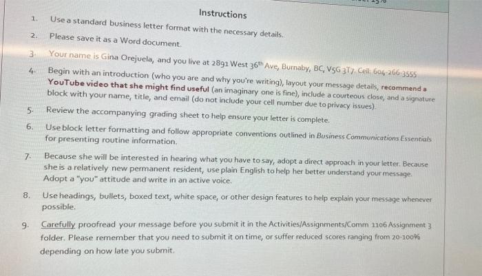 write a business message 1 45 6 17 18 1910 Styles