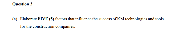 Intro to KM Construction is a project-based