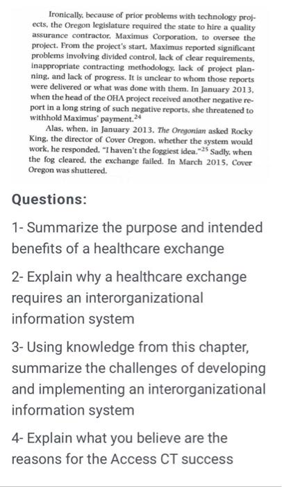 Ironically, because of prior problems with