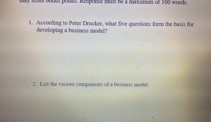Answer question 1 through 5 Each answer carries a