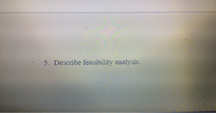 Answer question 1 through 5 Each answer carries a