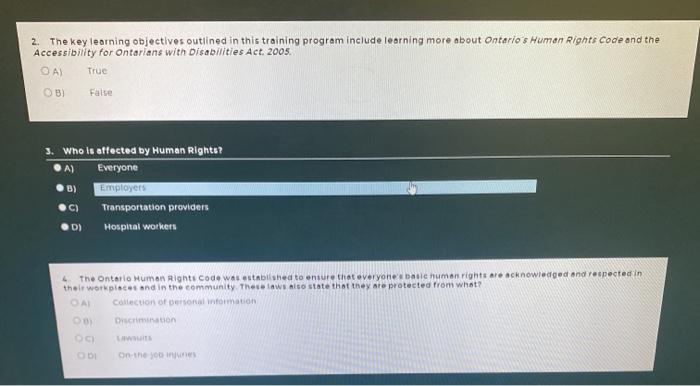 2. The key learning objectives outlined in this
