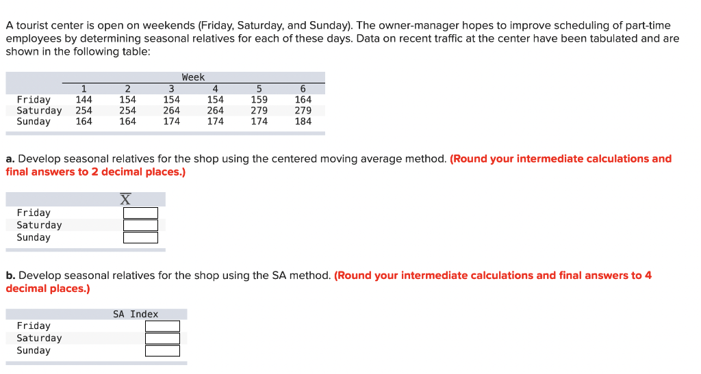 PLEASE SHOW WORK, thank you! A tourist center is