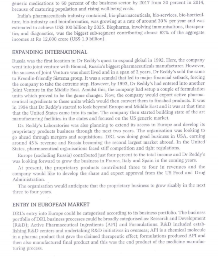 3 Dr. Reddy's Laboratories: Entry in German