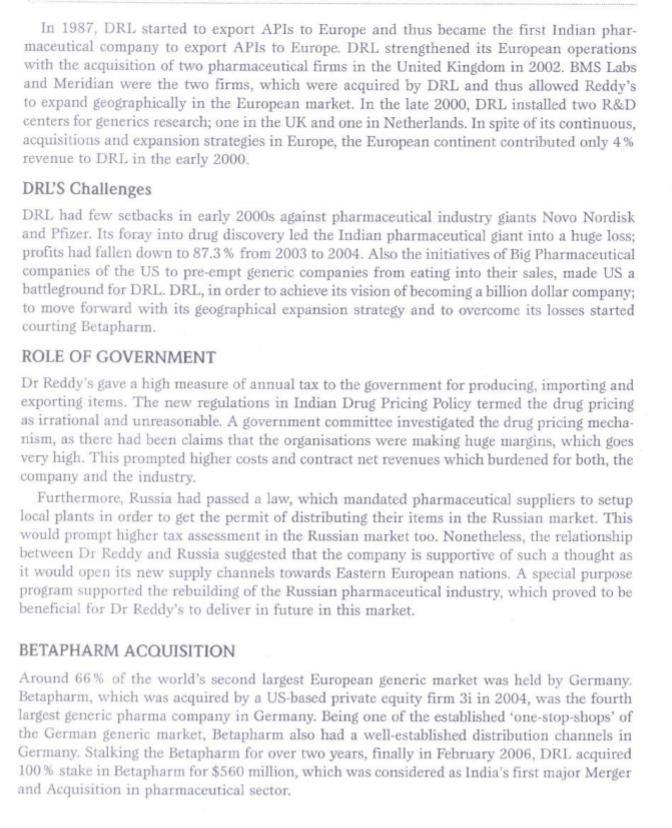 3 Dr. Reddy's Laboratories: Entry in German