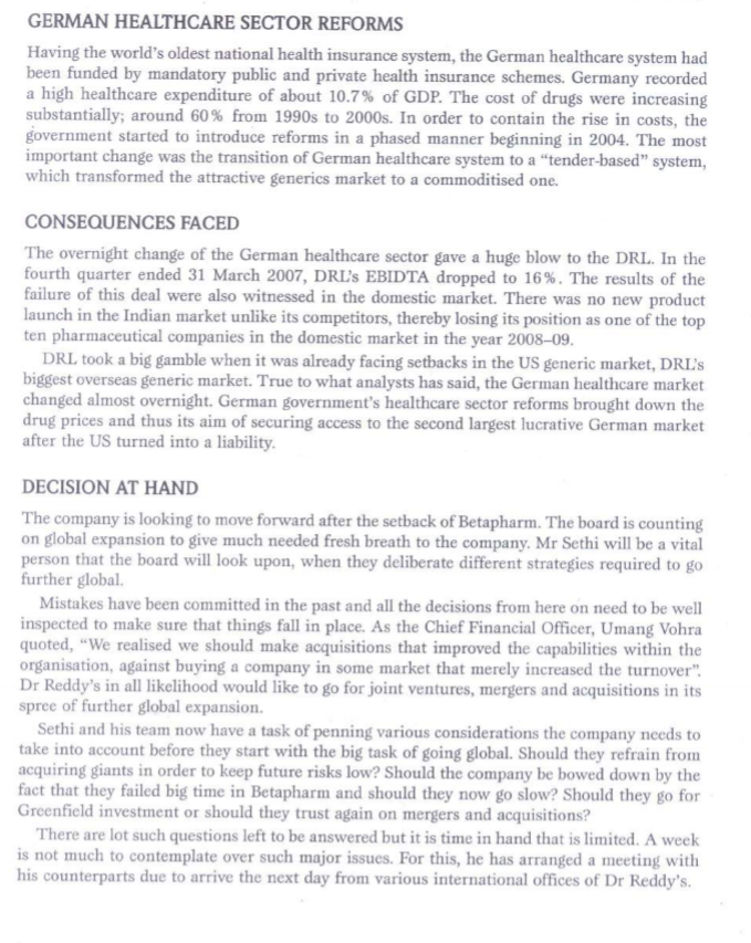 3 Dr. Reddy's Laboratories: Entry in German