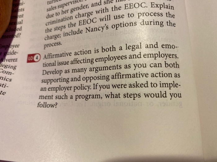 crimination charge with the EEOC. Explain the