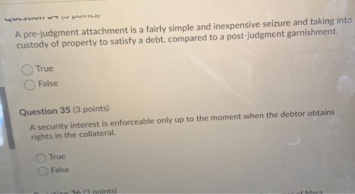 YULL Tiu pomis; A pre-judgment attachment is a