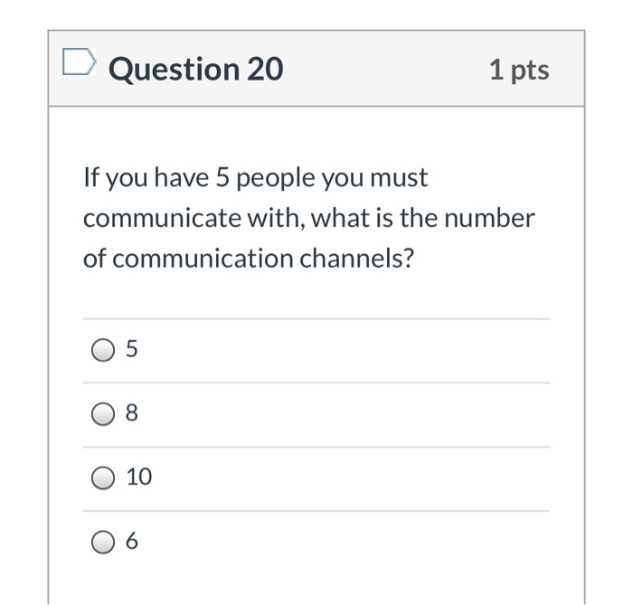 Question 1 1 pts What do the Project Scope