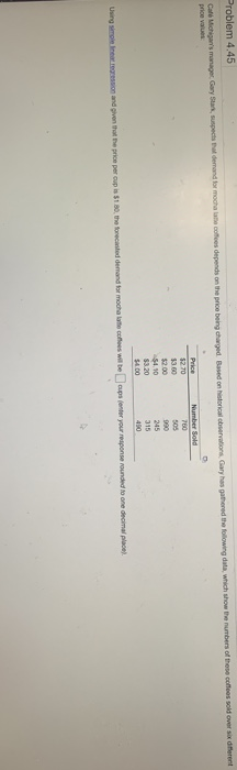 Problem 4.45 os sold over s e nt Card Michigar's