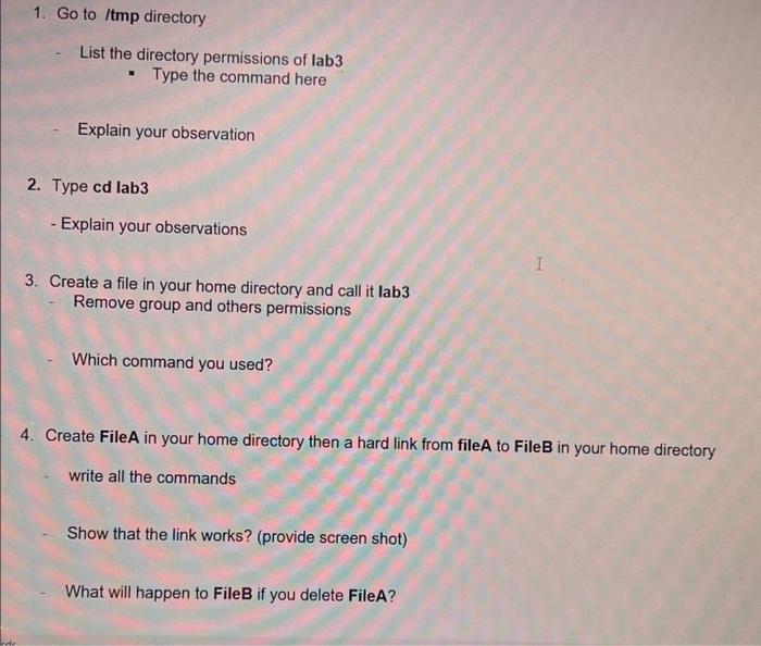 3. Create a file in your home directory and call
