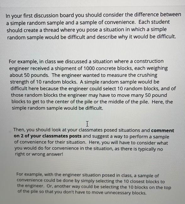 In your first discussion board you should