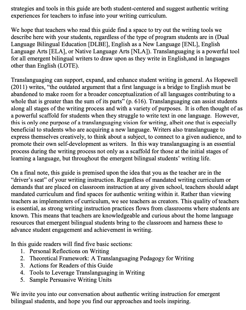 Question: How does the unit demonstrate/guide