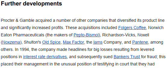 Briefly analyze a company based on the article