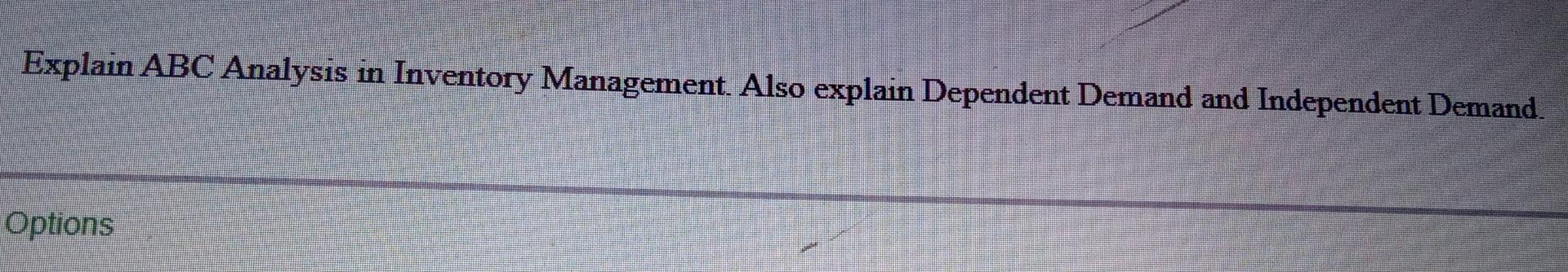 Explain ABC Analysis in Inventory Management.