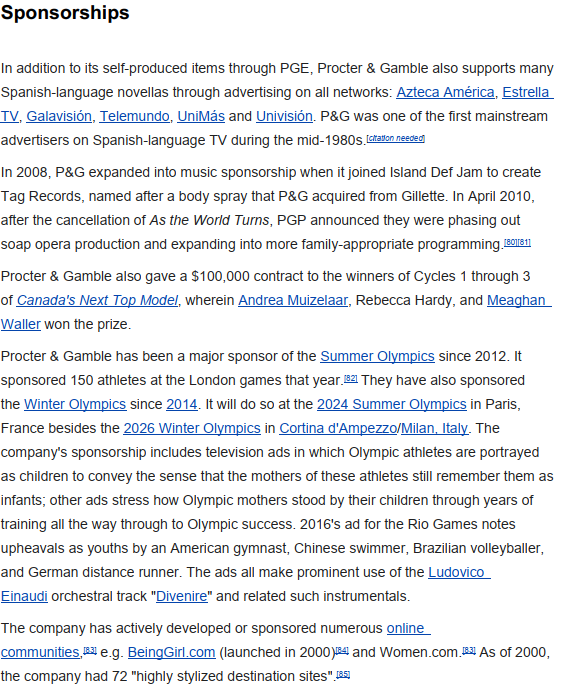 Briefly analyze a company based on the article