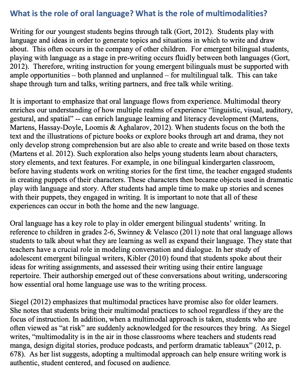 Question: How does the unit demonstrate/guide