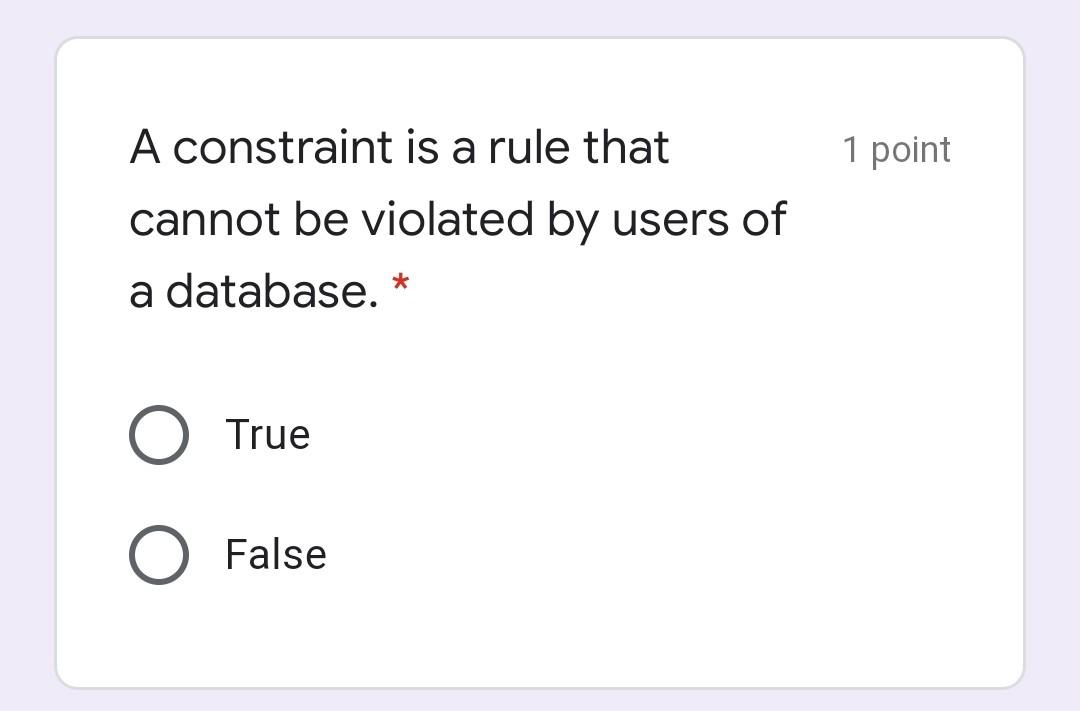 1 point Information is data processed into a