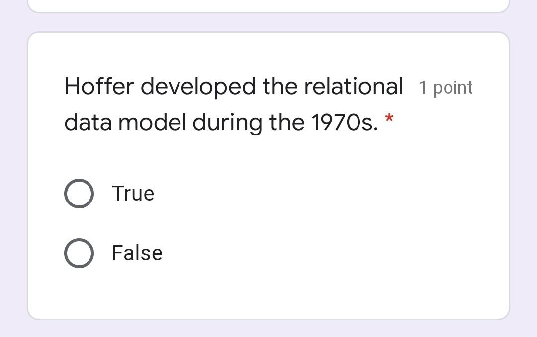 1 point Information is data processed into a