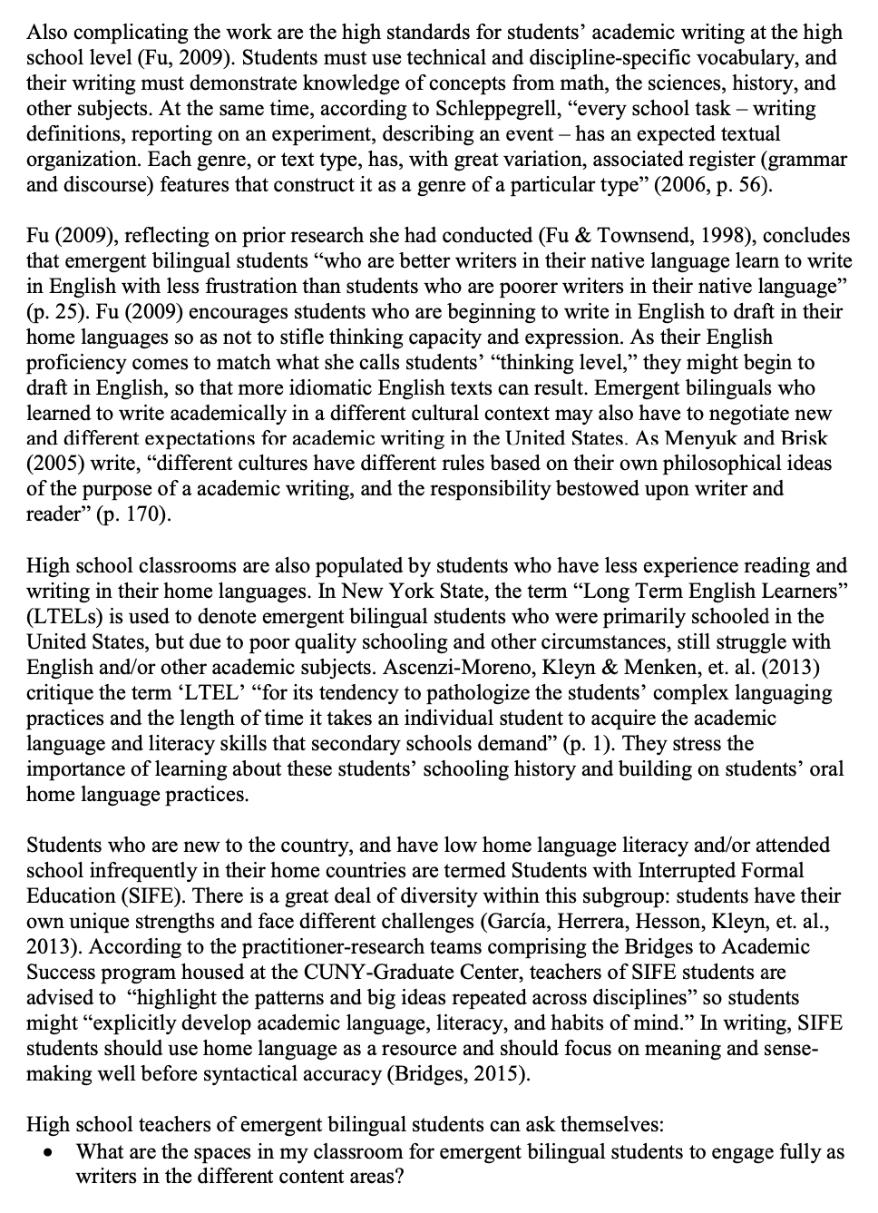 Question: How does the unit demonstrate/guide