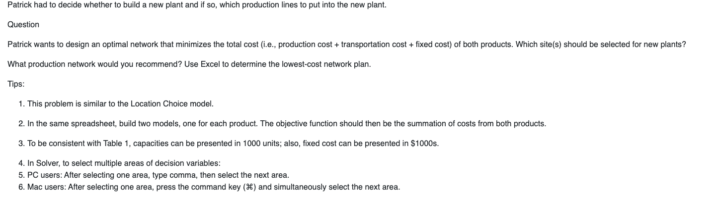 Network Design for BabyMoves BabyMoves is a newly