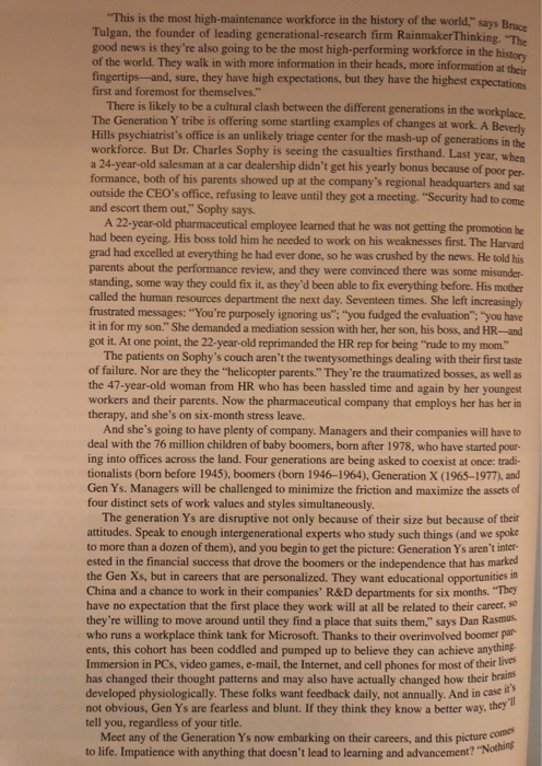 Human Resource Management Application Case 2-1