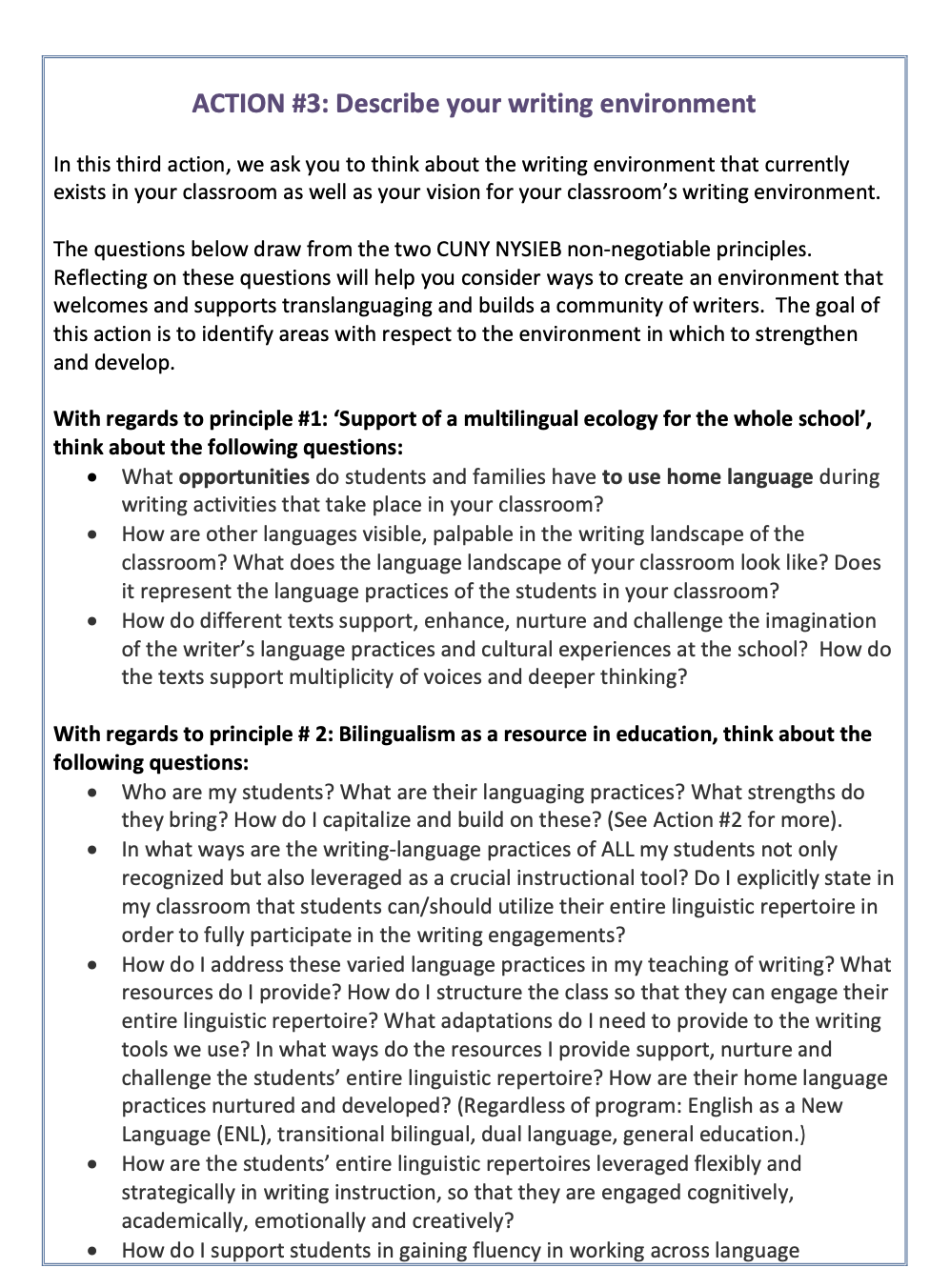 Question: How does the unit demonstrate/guide