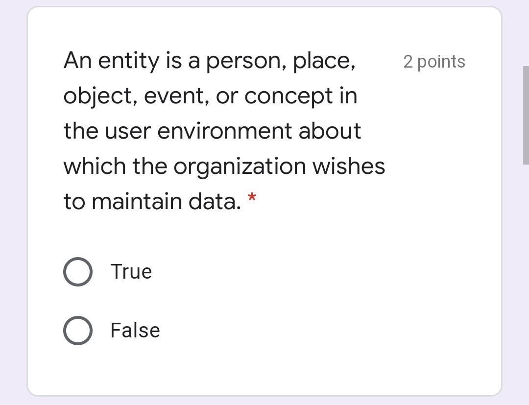 1 point Information is data processed into a