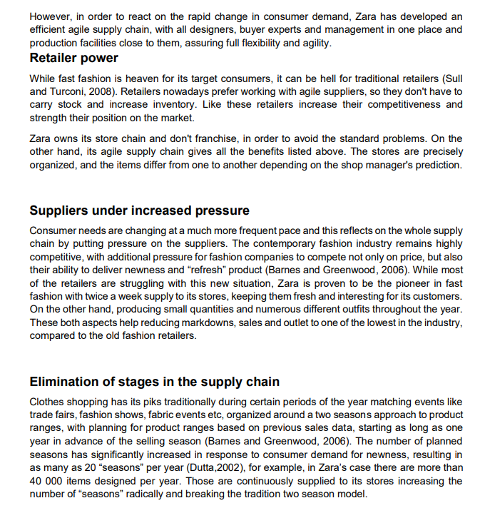 QUESTION Read the case study on Agile Supply