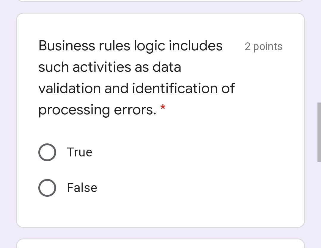 1 point Information is data processed into a