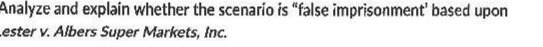 Analyze and explain whether the scenario is