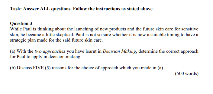 Case study Paul is a newly appointed Sales &