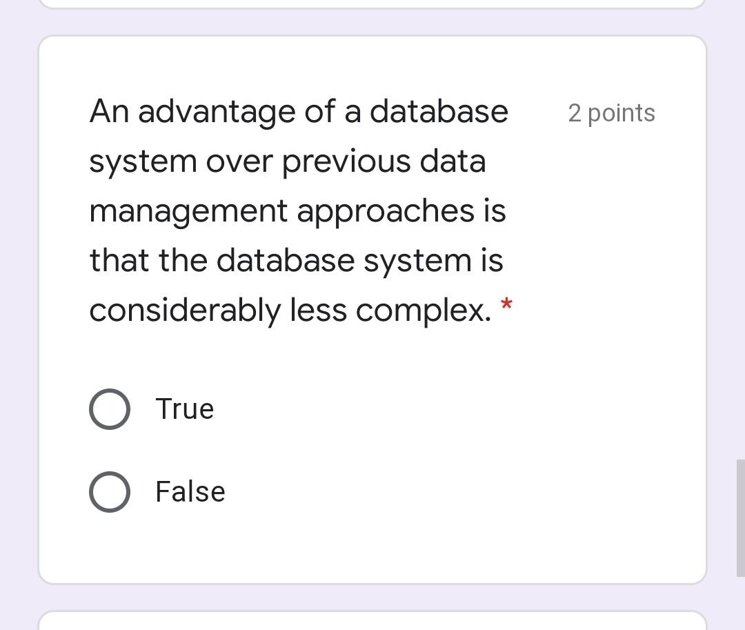 1 point Information is data processed into a
