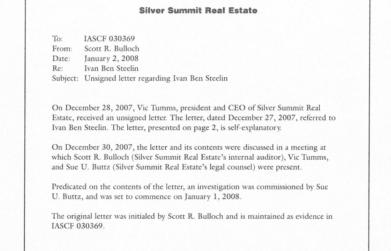 You are K.C. Barton, a new auditor in the