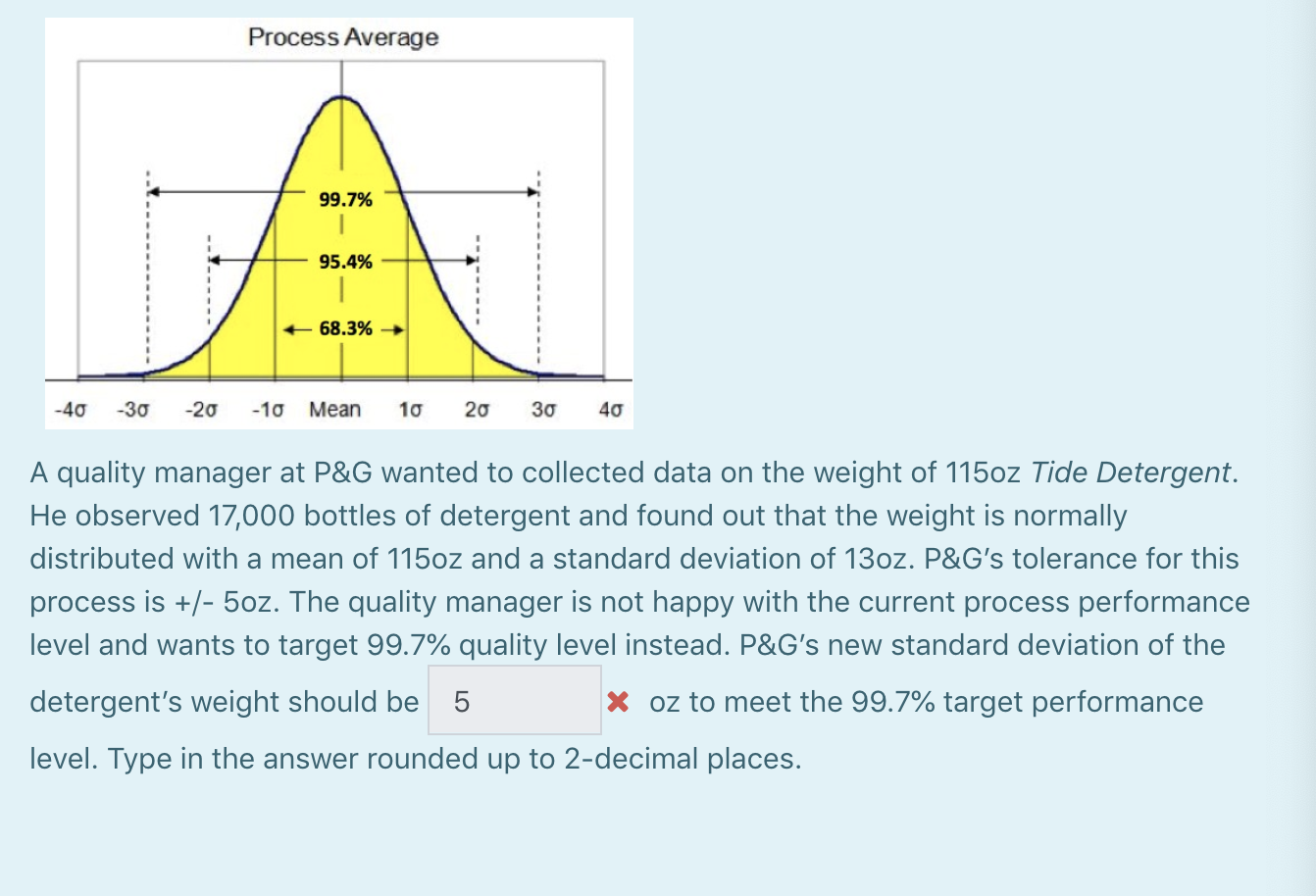 Process Average 99.7% 95.4% 68.3% -40 -30 -20 -10