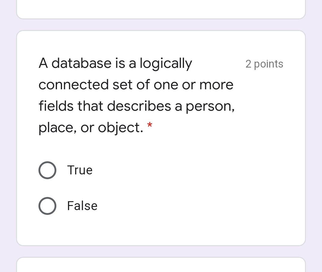 1 point Information is data processed into a